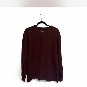 L.L. Bean Men's Dark Red Crewneck Sweater